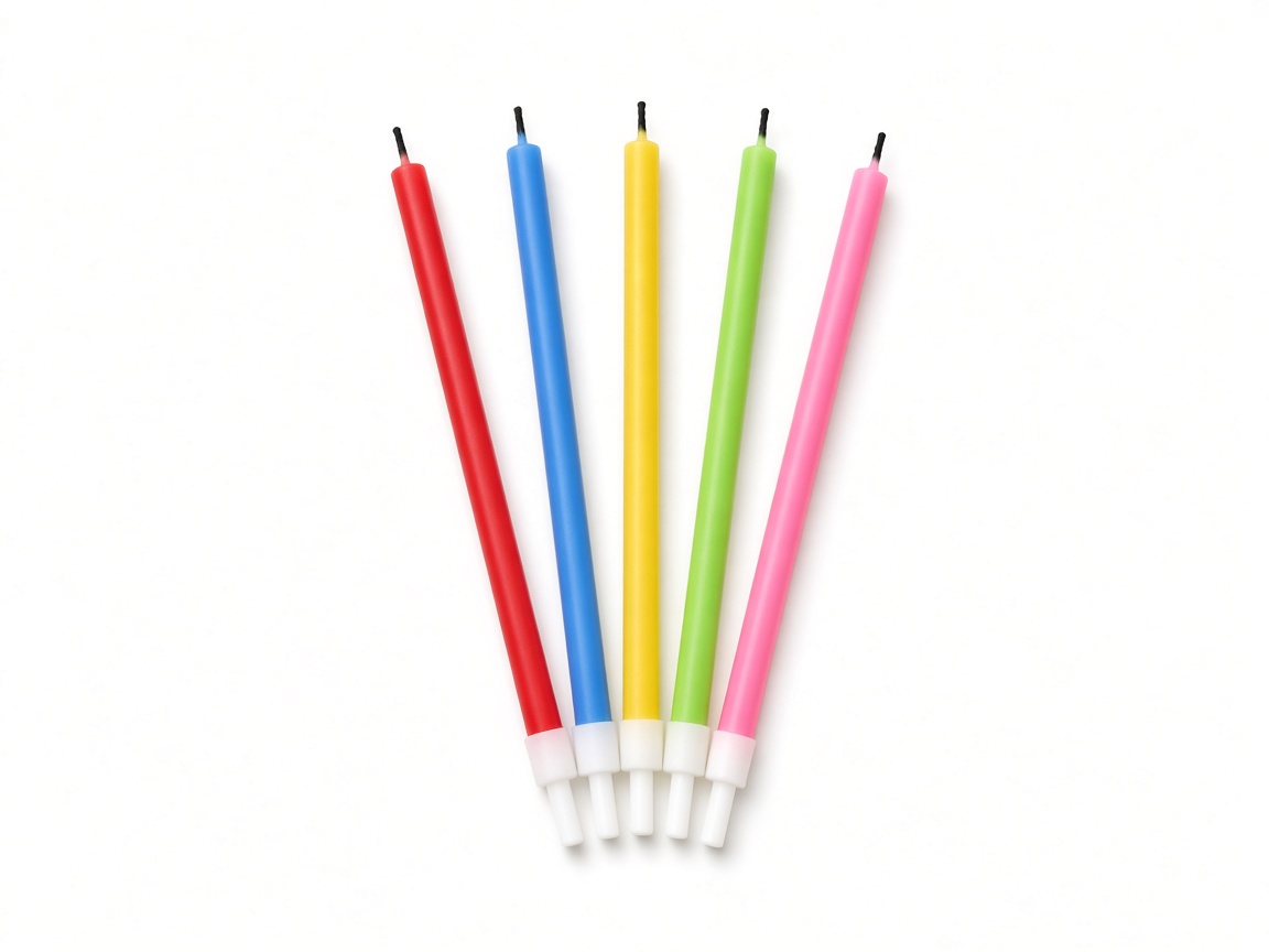Colorful birthday candles