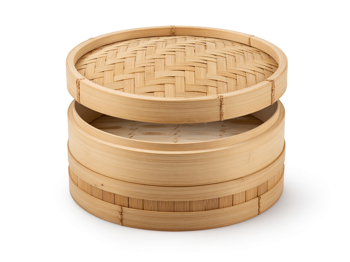 Dim sum bamboo steamer
