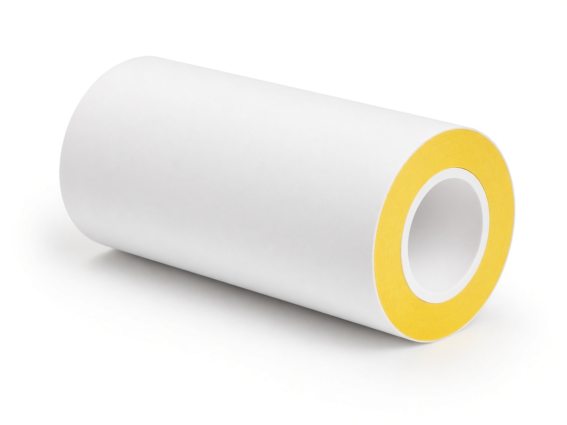 Two-ply thermal cash roll with a yellow copy layer